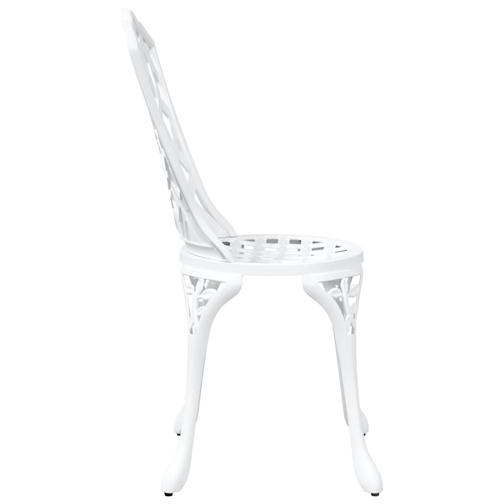 Garden Chair 2 pcs White 39 x 40 x 87cm Aluminium