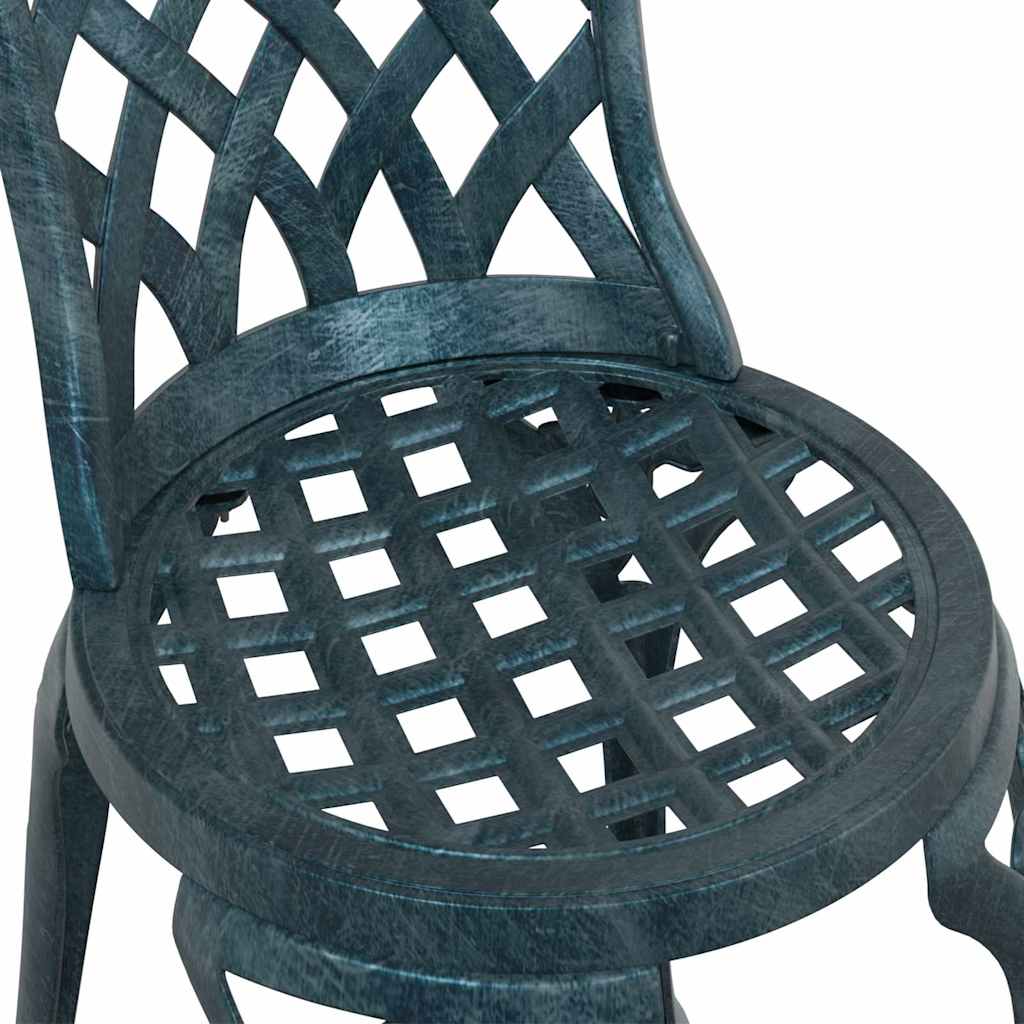 Garden Chair 2 pcs Green 39 x 40 x 87cm Aluminium
