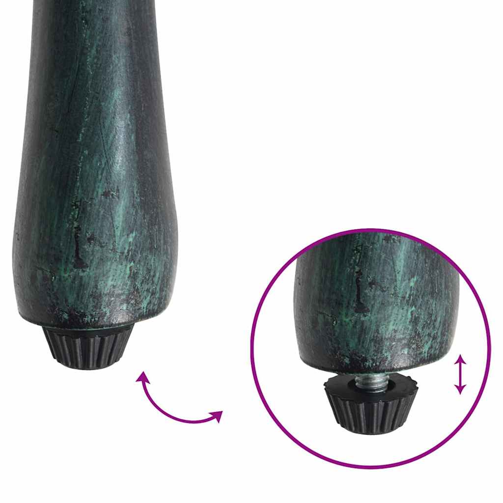 Garden Chair 2 pcs Green 39 x 40 x 87cm Aluminium