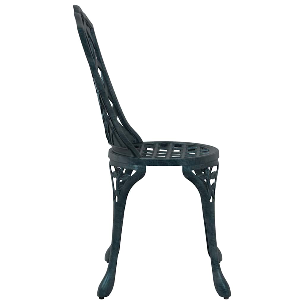 Garden Chair 2 pcs Green 39 x 40 x 87cm Aluminium