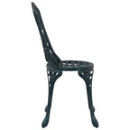 Garden Chair 2 pcs Green 39 x 40 x 87cm Aluminium