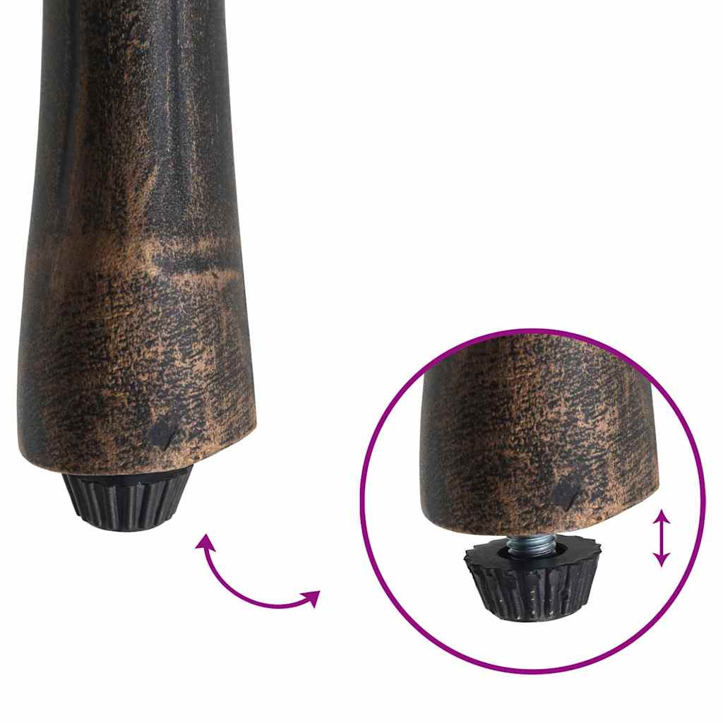 Garden Chair 2 pcs Bronze 53 x 51 x 88.5cm Aluminium