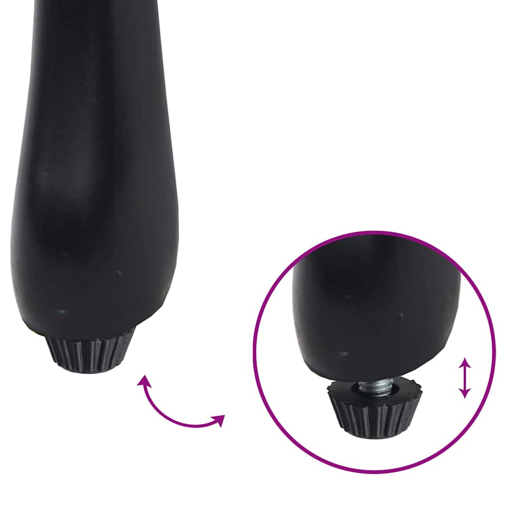 Garden Chair 2 pcs Black 53 x 51 x 88.5cm Aluminium