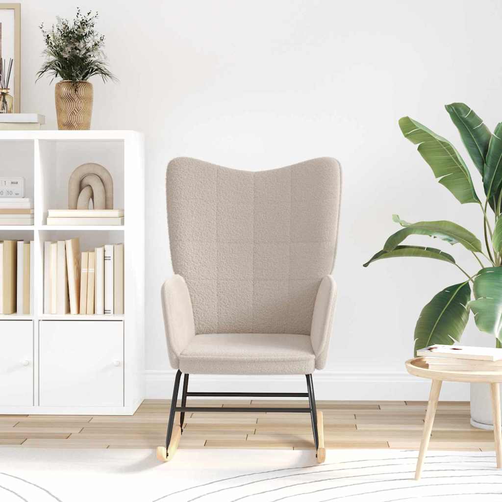 Relaxing Chair Light grey 61 x 78 x 98 cm Fabric