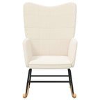 Relaxing Chair Cream 61 x 78 x 98 cm Fabric