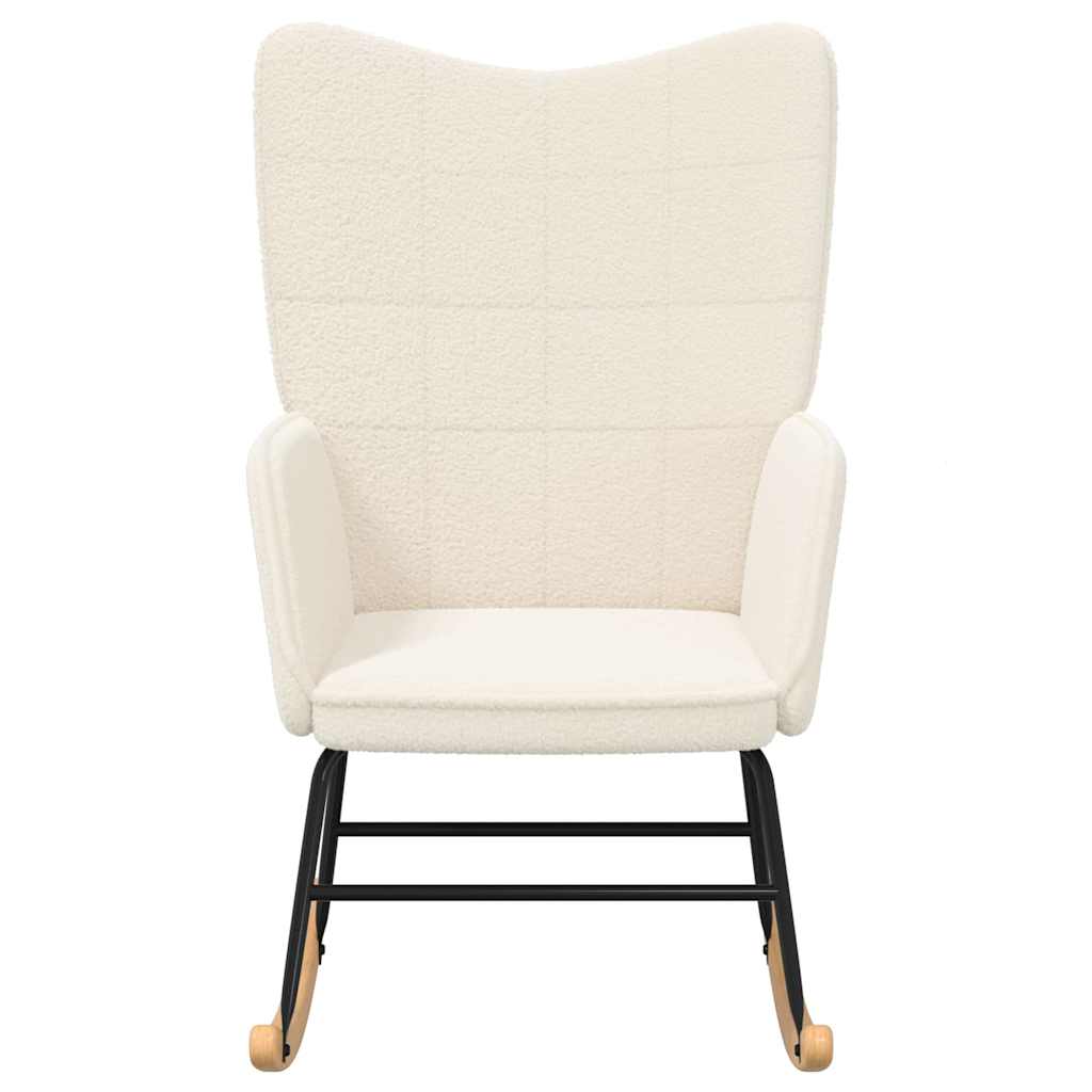 Relaxing Chair Cream 61 x 78 x 98 cm Fabric
