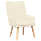 Relaxing Chair Cream 63 x 67 x 94 cm Fabric