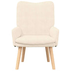 Relaxing Chair Cream 63 x 67 x 94 cm Fabric