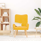 Relaxing Chair Light yellow 63 x 67 x 94 cm Fabric
