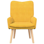 Relaxing Chair Light yellow 63 x 67 x 94 cm Fabric