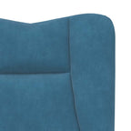 Relaxing Chair Blue 63 x 67 x 94 cm Velvet