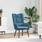 Relaxing Chair Blue 63 x 67 x 94 cm Velvet