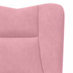 Relaxing Chair Pink 63 x 67 x 94 cm Velvet