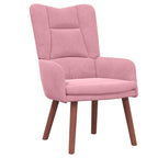 Relaxing Chair Pink 63 x 67 x 94 cm Velvet