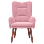 Relaxing Chair Pink 63 x 67 x 94 cm Velvet