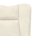 Relaxing Chair Cream 63 x 67 x 94 cm Velvet