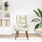 Relaxing Chair Cream 63 x 67 x 94 cm Velvet