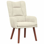 Relaxing Chair Cream 63 x 67 x 94 cm Velvet