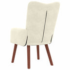 Relaxing Chair Cream 63 x 67 x 94 cm Velvet