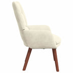 Relaxing Chair Cream 63 x 67 x 94 cm Velvet