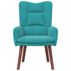 Relaxing Chair Turquoise 63 x 67 x 94 cm Velvet