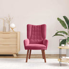 Relaxing Chair Wine red 63 x 67 x 94 cm Velvet