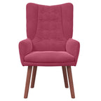 Relaxing Chair Wine red 63 x 67 x 94 cm Velvet