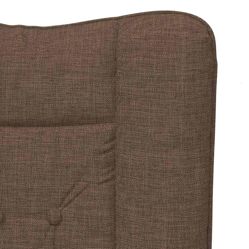 Relaxing Chair Brown 63 x 67 x 94 cm Fabric