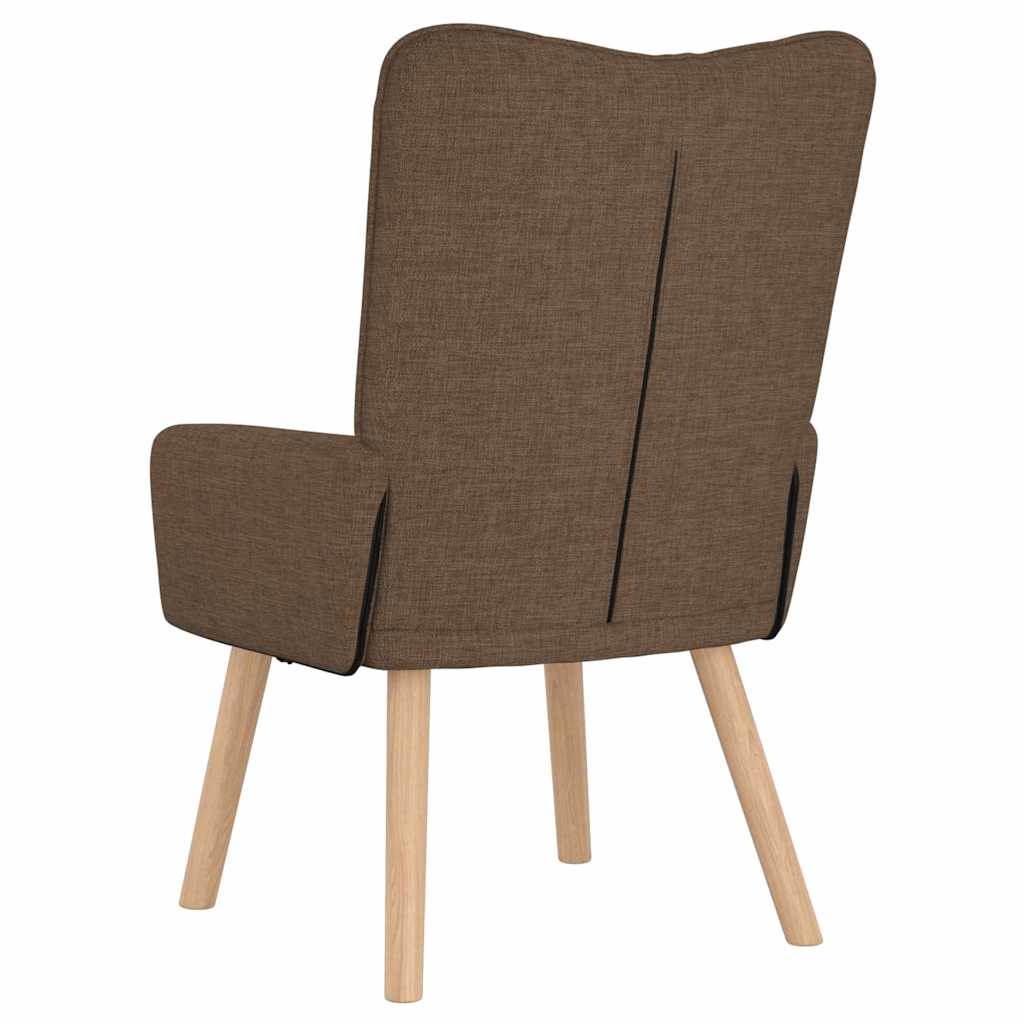 Relaxing Chair Brown 63 x 67 x 94 cm Fabric