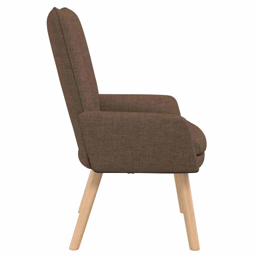 Relaxing Chair Brown 63 x 67 x 94 cm Fabric