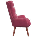 Relaxing Chair Wine Red 69 x 74 x 93 cm Velvet