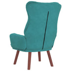 Relaxing Chair Turquoise 69 x 74 x 93 cm Velvet