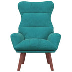 Relaxing Chair Turquoise 69 x 74 x 93 cm Velvet