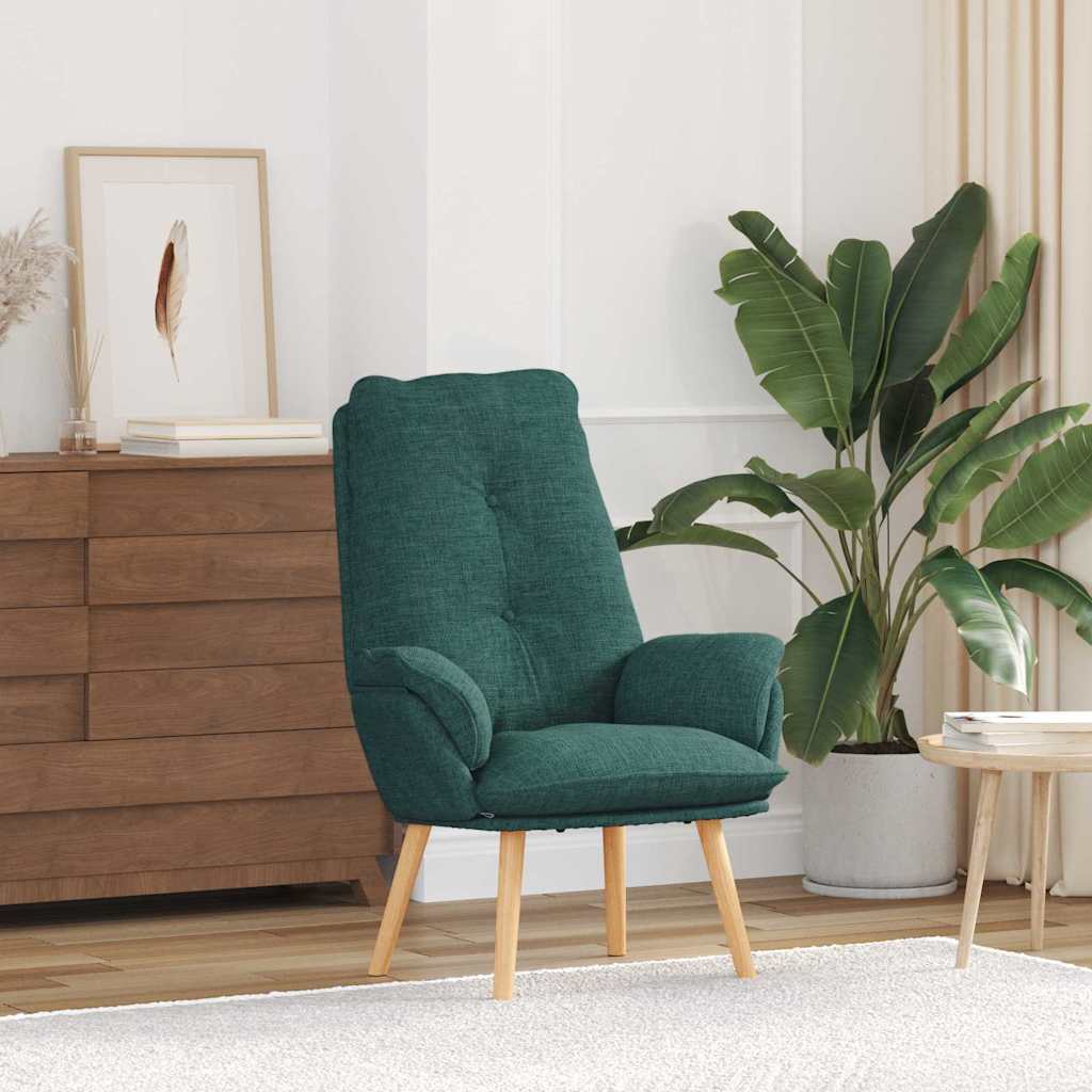 Relaxing Chair Dark green 69 x 74 x 93 cm Fabric