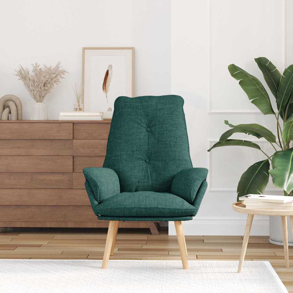 Relaxing Chair Dark green 69 x 74 x 93 cm Fabric