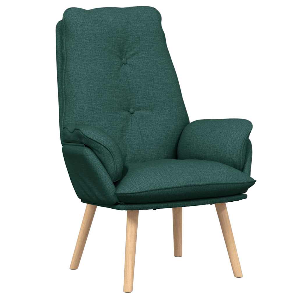 Relaxing Chair Dark green 69 x 74 x 93 cm Fabric