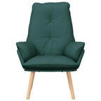 Relaxing Chair Dark green 69 x 74 x 93 cm Fabric