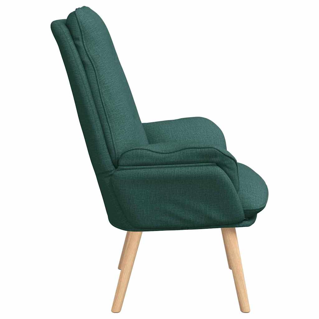 Relaxing Chair Dark green 69 x 74 x 93 cm Fabric