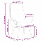 Relaxing Chair Dark green 69 x 74 x 93 cm Fabric