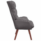 Relaxing Chair Grey 69 x 74 x 93 cm Faux leather