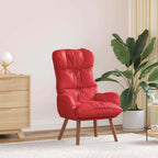 Relaxing Chair Red 69 x 74 x 93 cm Faux leather