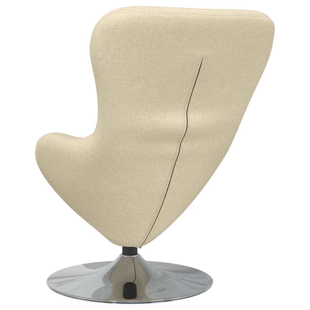 Egg Chair Cream 63 x 73 x 90 cm Fabric