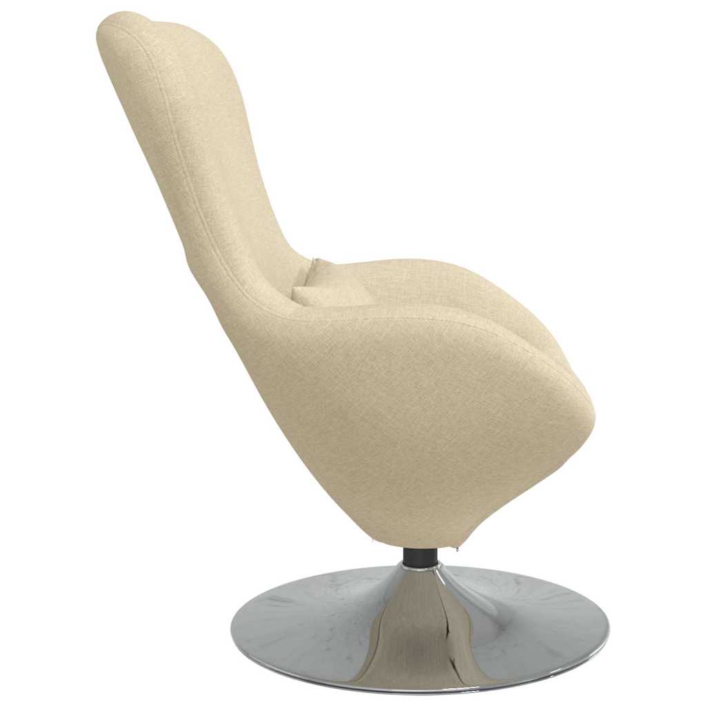 Egg Chair Cream 63 x 73 x 90 cm Fabric
