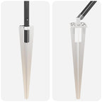 Fence Post 7 pcs Grey Steel