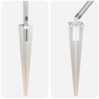 Fence Post 7 pcs Silver Steel