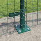 Fence Post 13 pcs Green Steel
