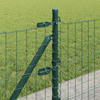 Fence Post 13 pcs Green Steel