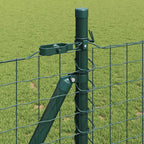 Fence Post 7 pcs Green Steel