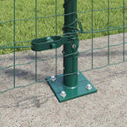 Fence Post 7 pcs Green Steel