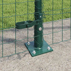 Fence Post 7 pcs Green Steel